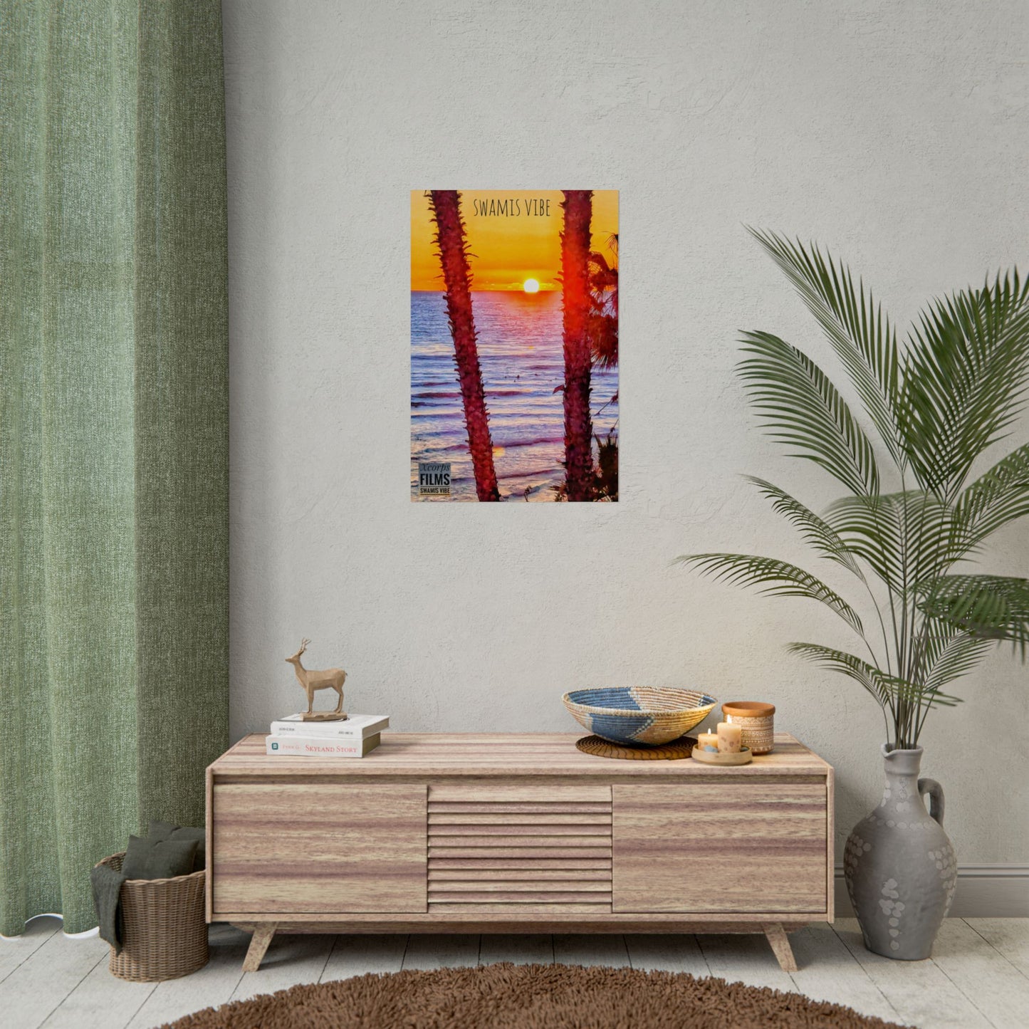 Swamis Sunset Poster – Swamis Vibe Film Sunset Wall Art 20x30 Poster
