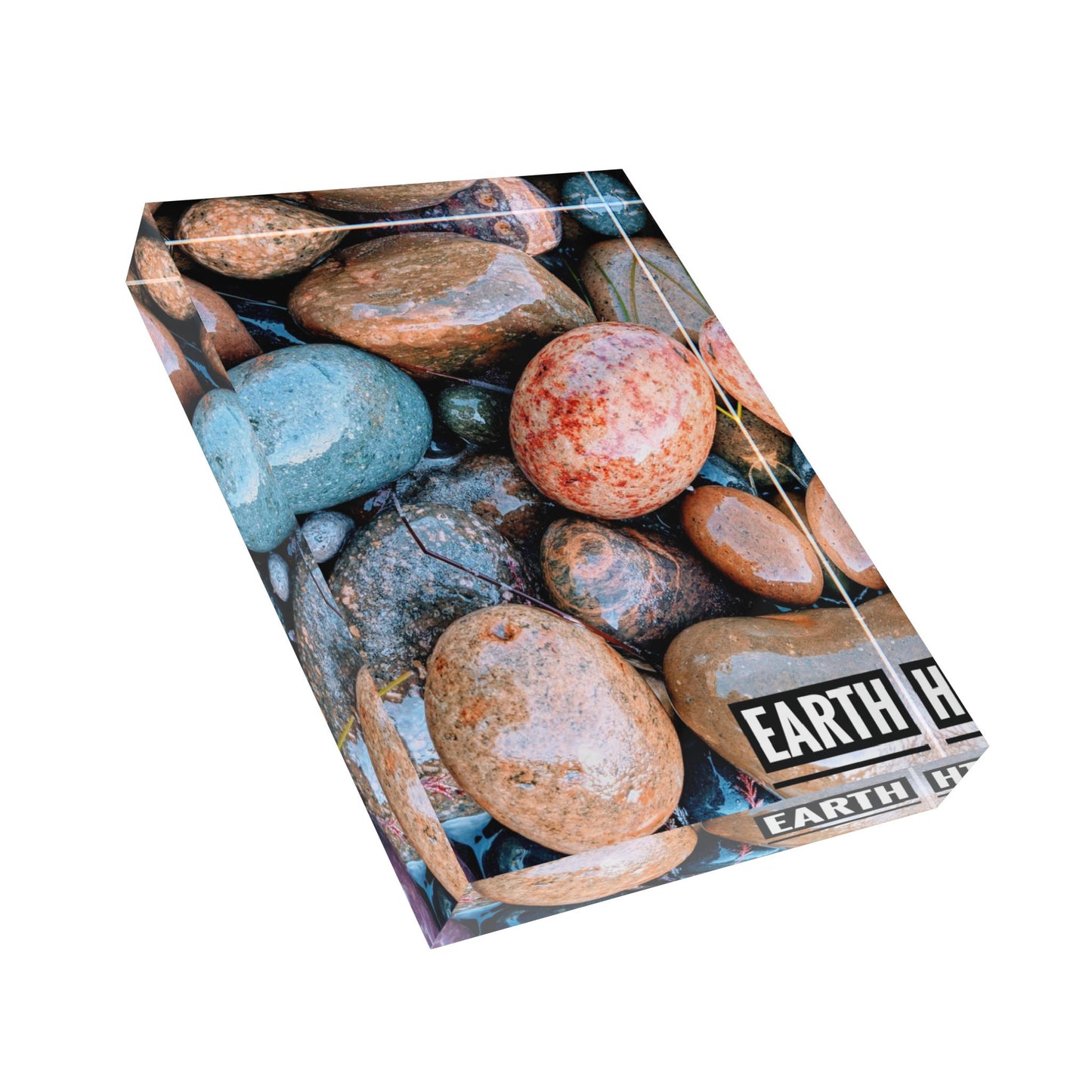 Swamis Vibe Surf and Sunsets Photo Block #78. EARTH Nature-Themed Photo Block, Earth Decor, Landscape Display, Home Accent, Stone Art, Rustic Gift