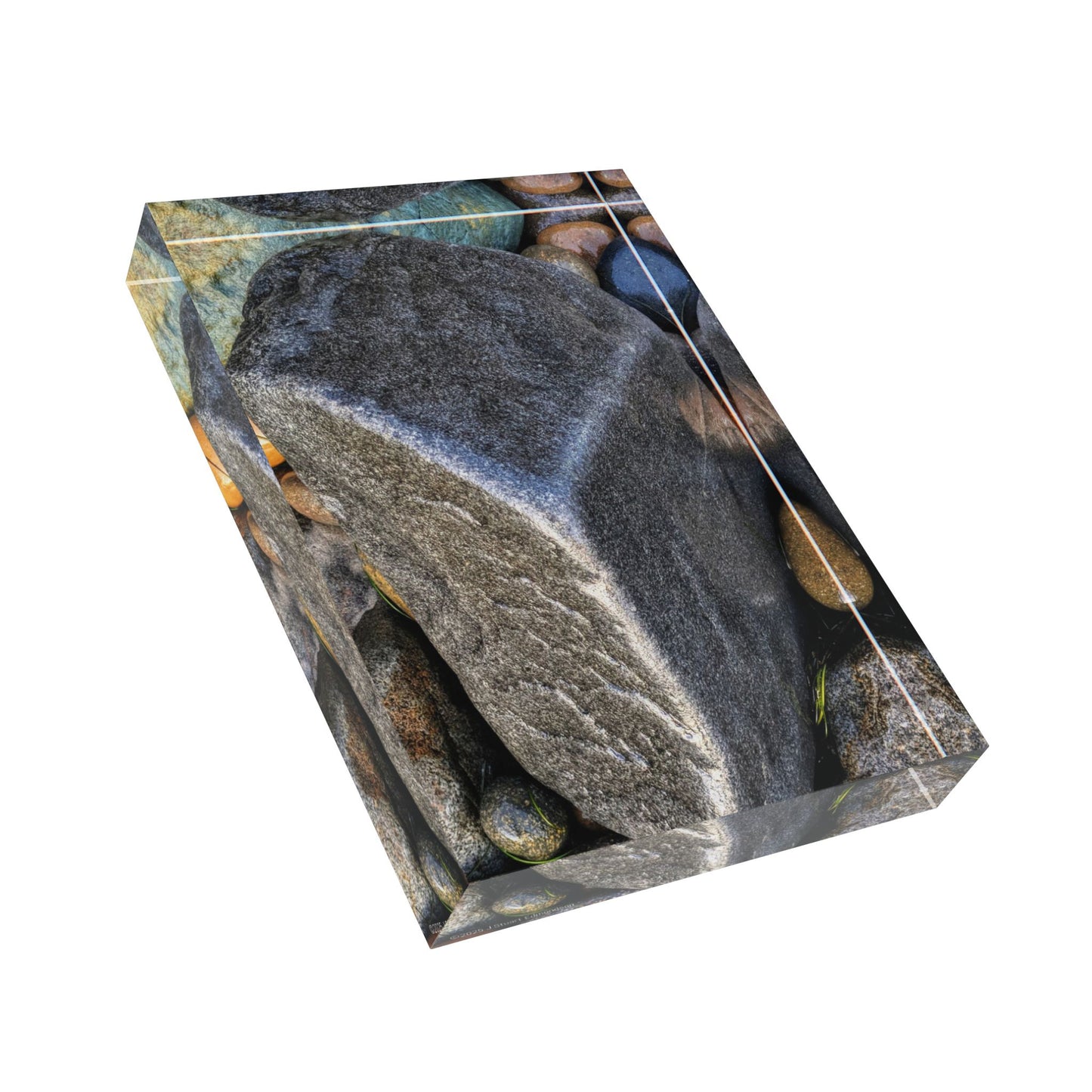 Swamis Reef Surf Beach Melted Rocks #77. Natural Stone Photo Block Home Decor, Unique Gift, Photography Display, Nature Art, Rustic Accent