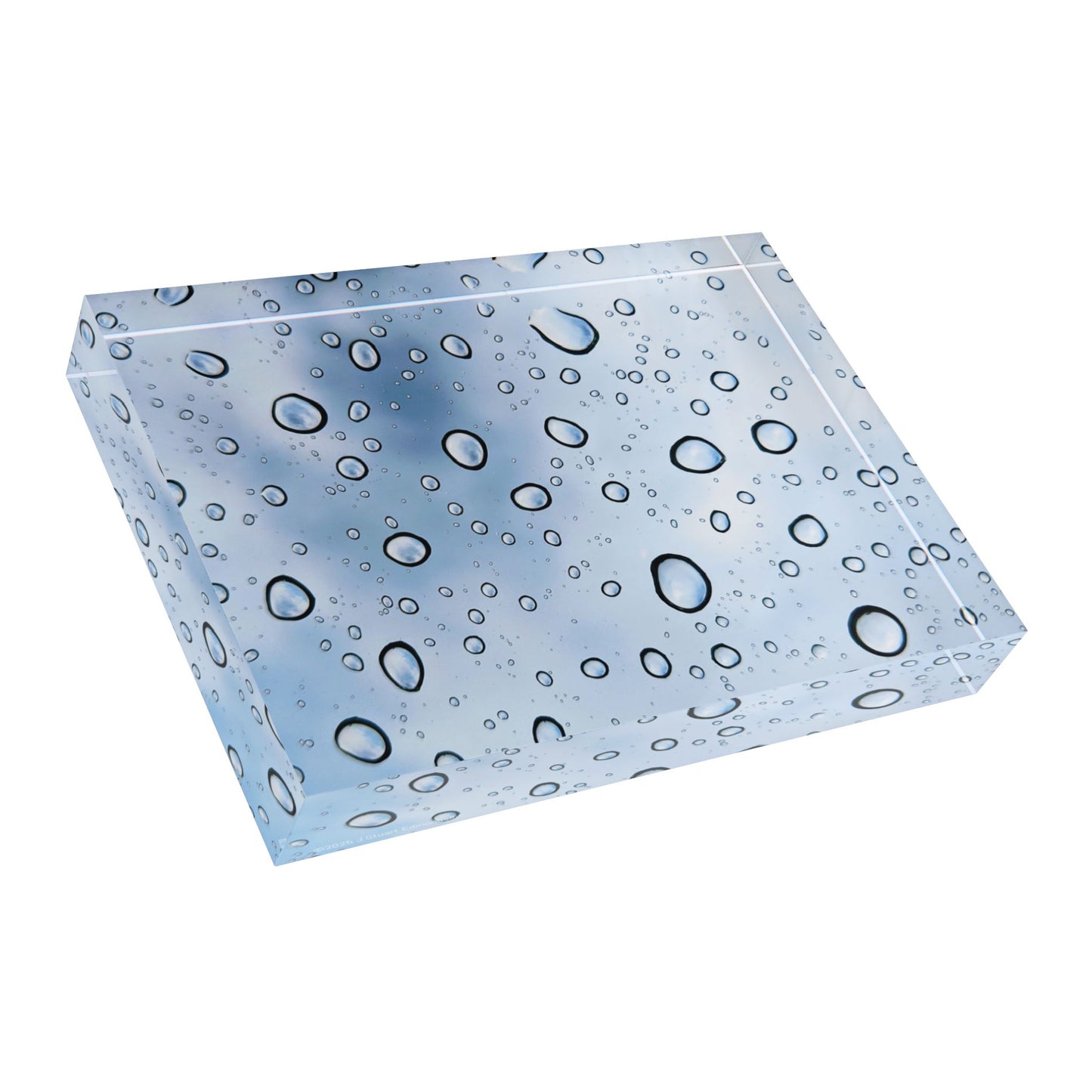 Swamis Vibe Surf and Sunsets Storm Rains #2. Water Droplet Photo Block, Home Decor, Unique Gift, Modern Wall Art,