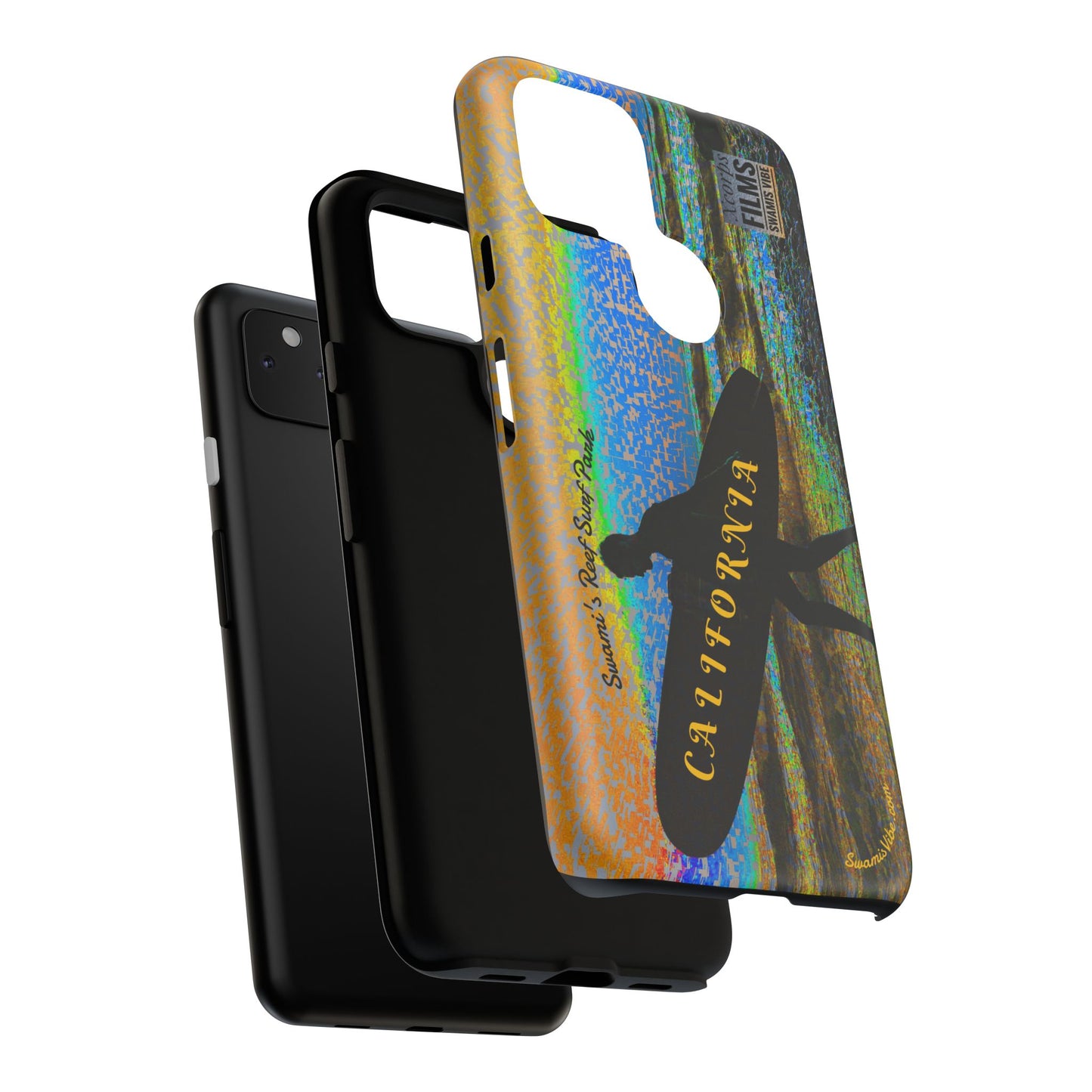 Swamis Vibe Encinitas California JSE Phone Case Designs #1 Swamis Beach Vibe California Surf Phone Case, Tropical Vibes, Ideal for Beach Lovers, Unique Gift for Summer, Vacation Accessories, Trendy Style