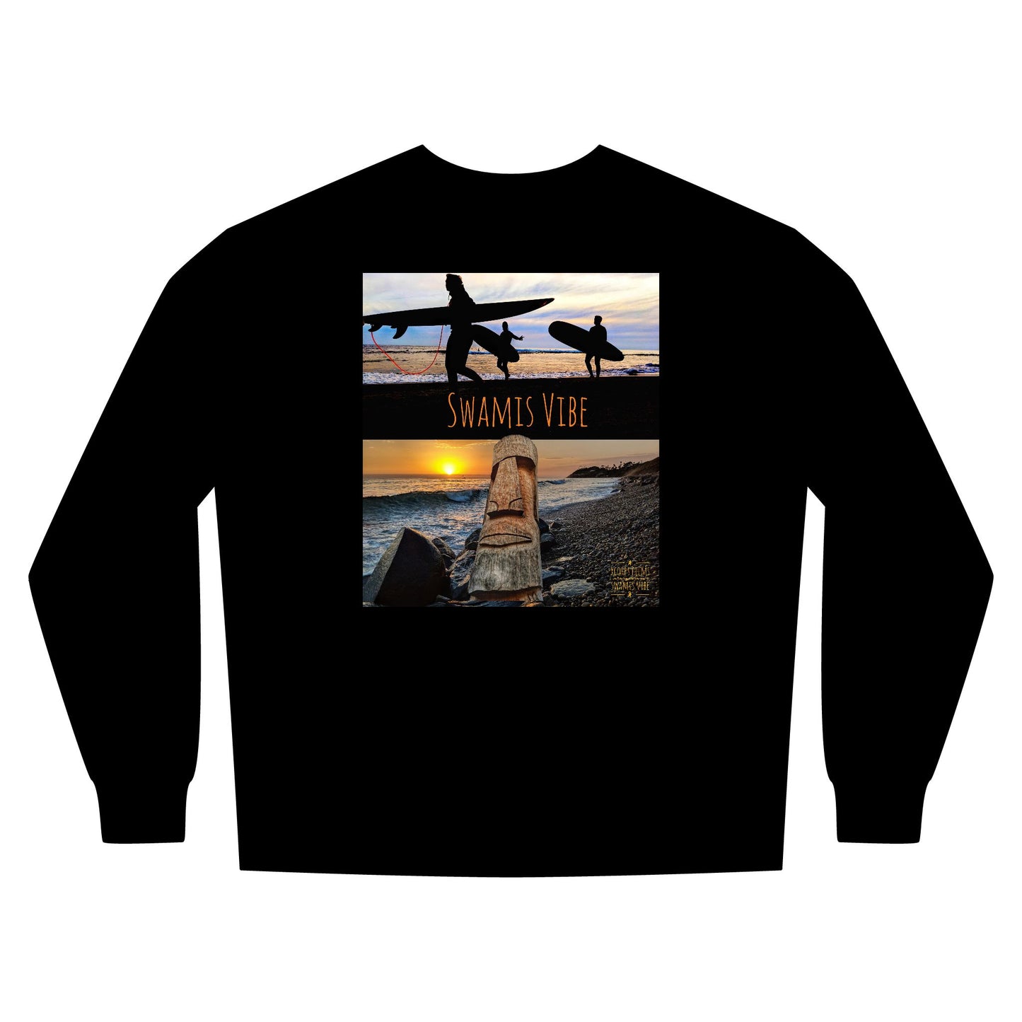 Surf Photo Urban Unisex Crewneck Sweatshirt — California Coastal Vibes Beach JSE Photo Surfing Design