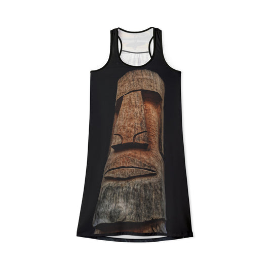 Swamis Vibe JSE Cali Designs AOP Racerback Sports Dress Swami's Vibe Surf Park Collection - Surfers Tiki Sunset #306