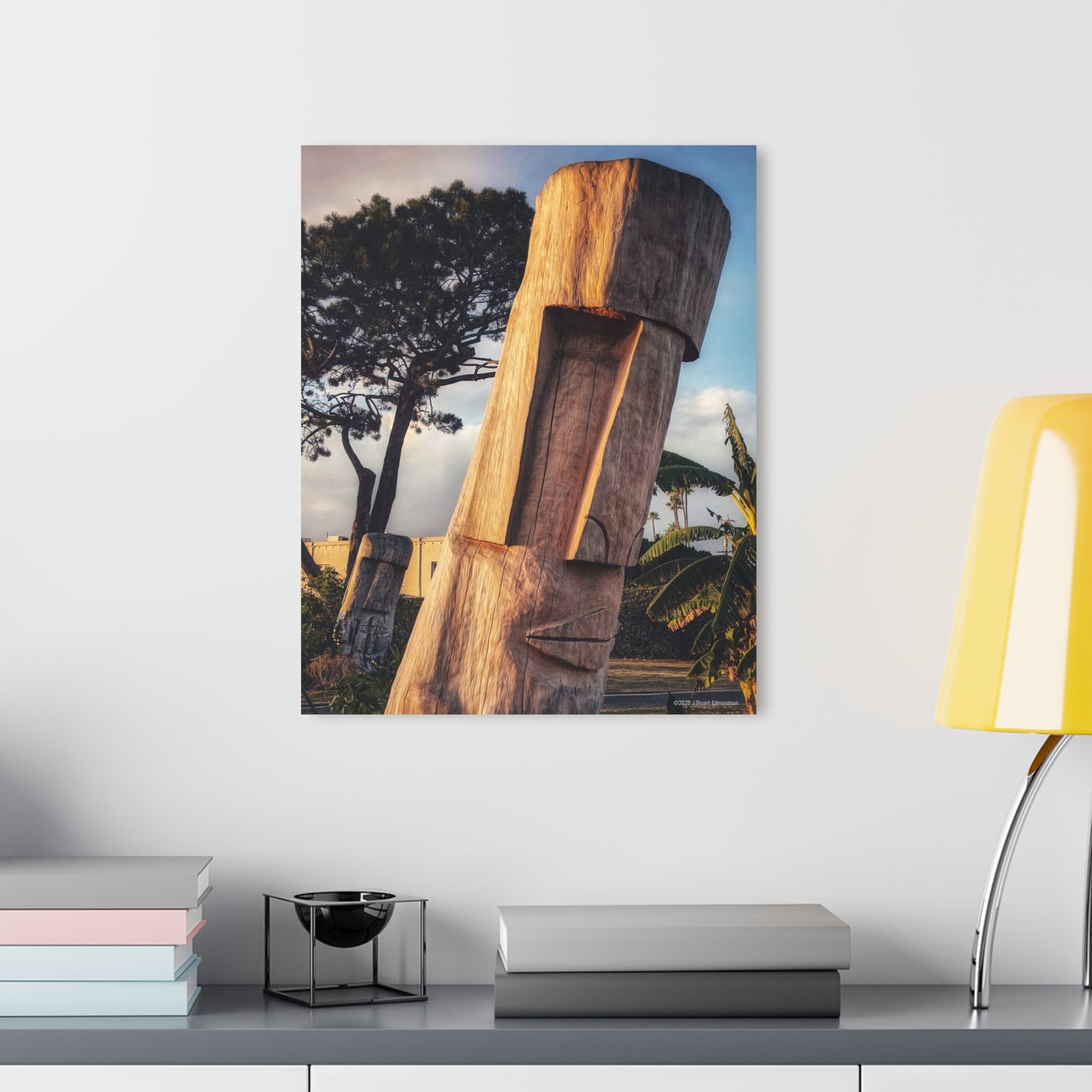 Swamis Vibe Surf and Sunsets Swamis Tiki Totem Artistic Acrylic Wall Print - Modern Home Decor, Abstract Art, Gift for Art Lovers, Unique Wall Decor, Great for Living Room