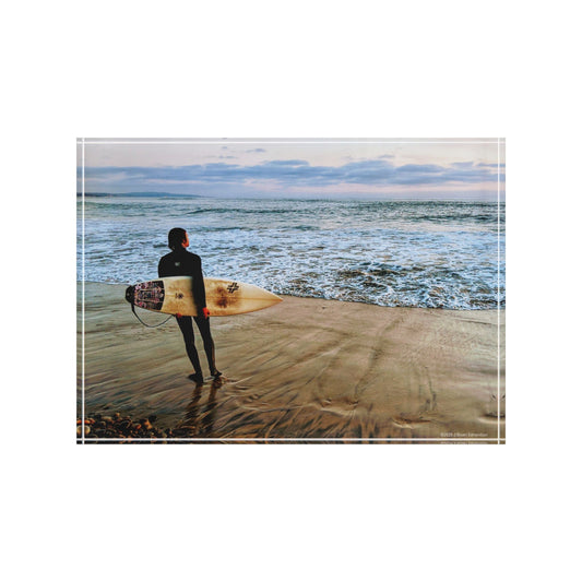 Swamis Vibe Surf and Sunsets 3D Photo Blocks Surfer on the Beach #1213 Surfing Photo Block | Coastal Home Decor | Beach Lover Gift, Picture Frame, Wall Art, Surfer Decor, Coastal Vibe