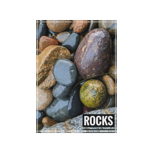 Swamis Vibe Surf and Sunsets Swamis River Rocks #2. Rocks Photo Block, Decorative Art Piece, Home Decor, Nature Photography, Unique Gift, Rustic Style