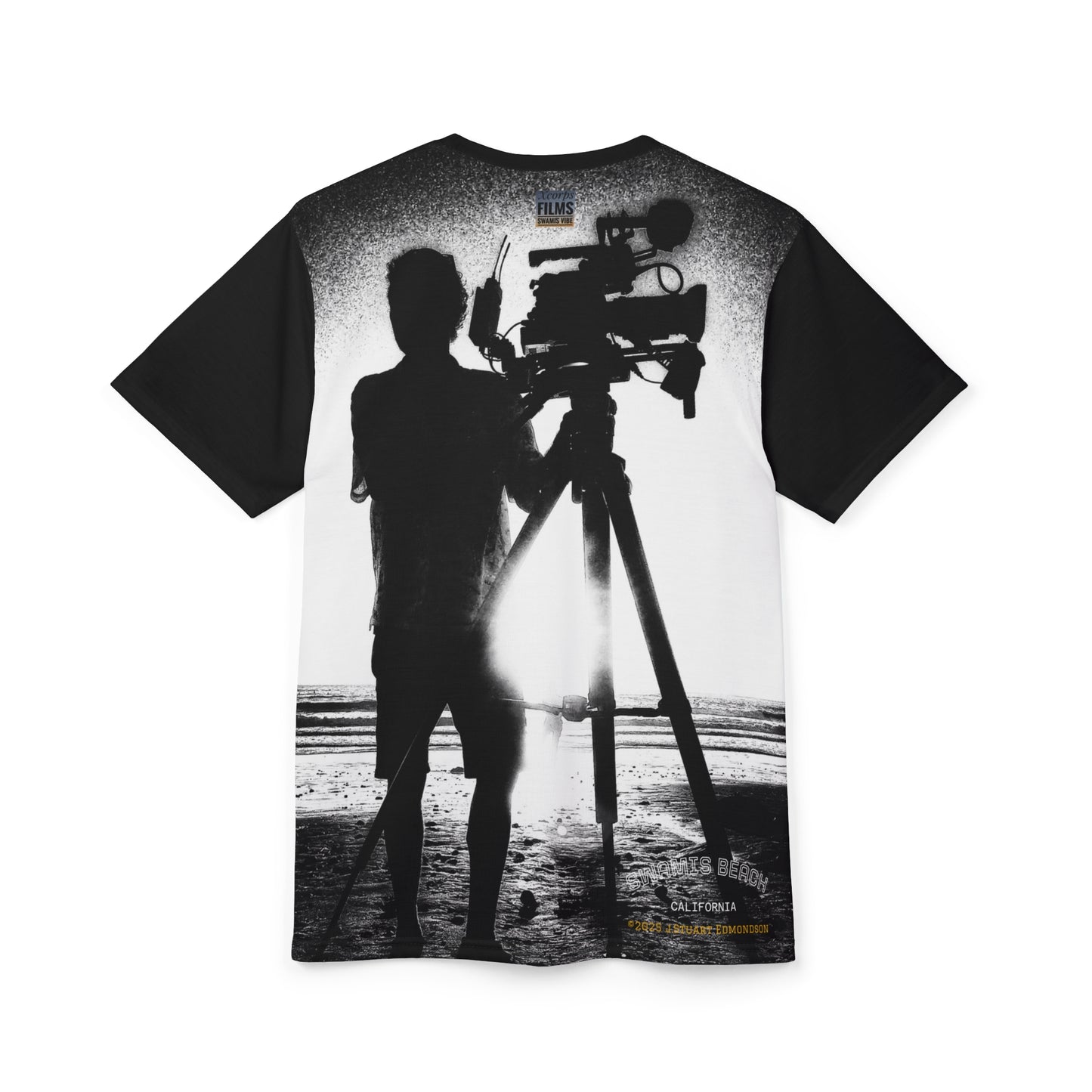 Swamis Vibe Encinitas California JSE Designs #7. Surfers Kiss Unisex T Cut & Sew Tee, Beach Lifestyle, Surfing Gift, Summer Tee, Vacation Wear, Outdoor Adventure Shirt