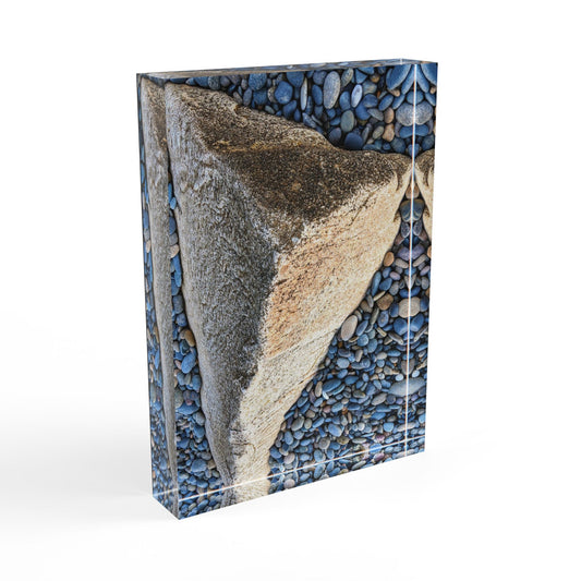 Swamis Vibe Surf and Sunsets Gallery Presents Swamis Melted Rocks #248 3D Photo Block Nature-Inspired Photo Block Display, Rustic Decor, Home & Office Wall Art, Gift for Nature and Geology Lovers