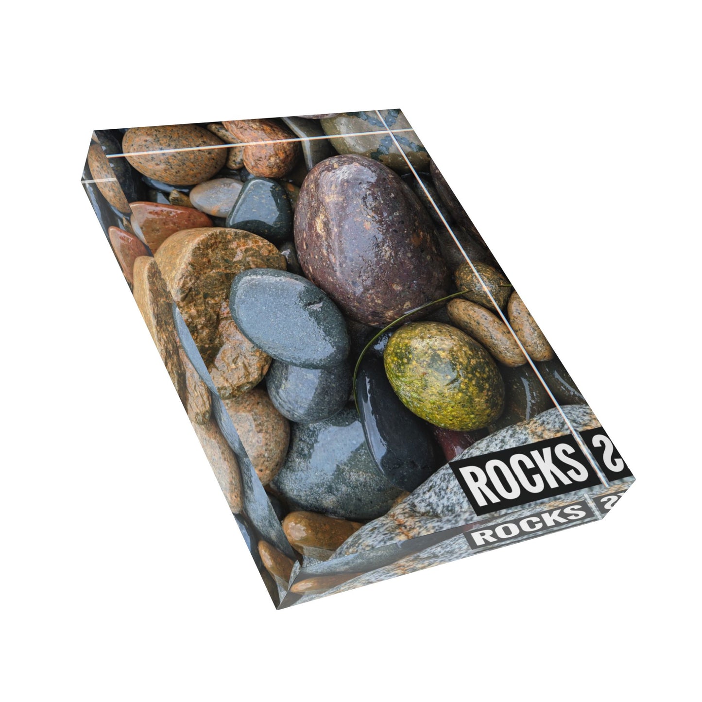 Swamis Vibe Surf and Sunsets Swamis River Rocks #2. Rocks Photo Block, Decorative Art Piece, Home Decor, Nature Photography, Unique Gift, Rustic Style