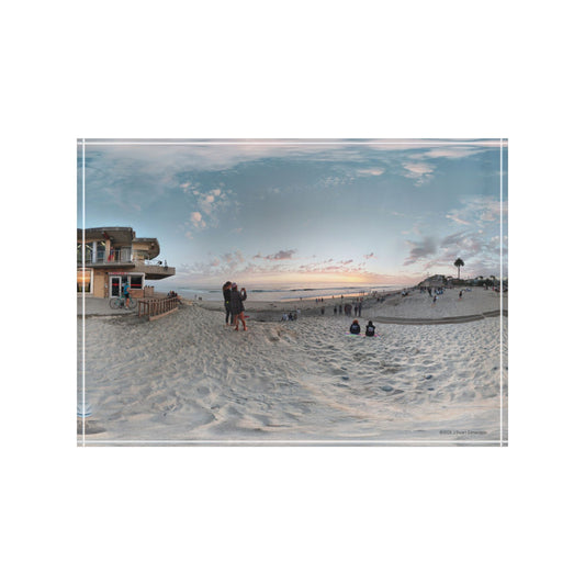 Swamis Vibe Surf and Sunsets Moonlight Beach Panorama #2. Photo Block | Custom Home Decor | Memory Photo Display | Unique Gift for Beach Lovers | Coastal Wall Art