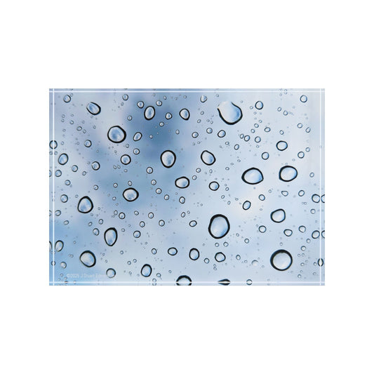 Swamis Vibe Surf and Sunsets Storm Rains #2. Water Droplet Photo Block, Home Decor, Unique Gift, Modern Wall Art,