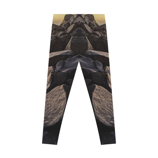Swamis Vibe Encinitas California JSE Designs Surfers Leggings #2. Cozy Outdoor Leggings - Nature Inspired Stretchy Leggings, Yoga Pants, Fitness Apparel, Activewear, Gift for Nature Lovers