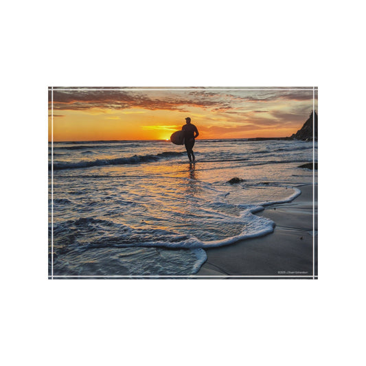 Swamis Vibe Surf and Sunsets 3D Sunset Surf Photo Block - Sunset Surfer #1122 Decorative Home Accent, Gift for Surfers, Beach Decor, Office or Home