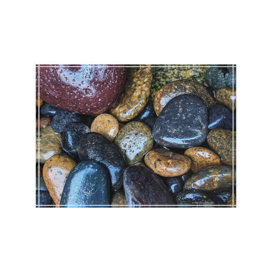 Swamis Vibe Surf and Sunsets 3D Photo Blocks Wet rocks #1110 Nature-Inspired Photo Block Display, Rustic Home Décor, Picture Frame for Special Moments, Unique Gift for Nature Lovers, Office Desk Decor