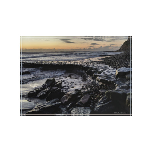Swamis Vibe Surf and Sunsets 3D Photo Blocks #114 Ancient Swamis Reef Low Tide Photo Block Scenic Photo Block, Nature Decor, Coastal Landscape, Home Office