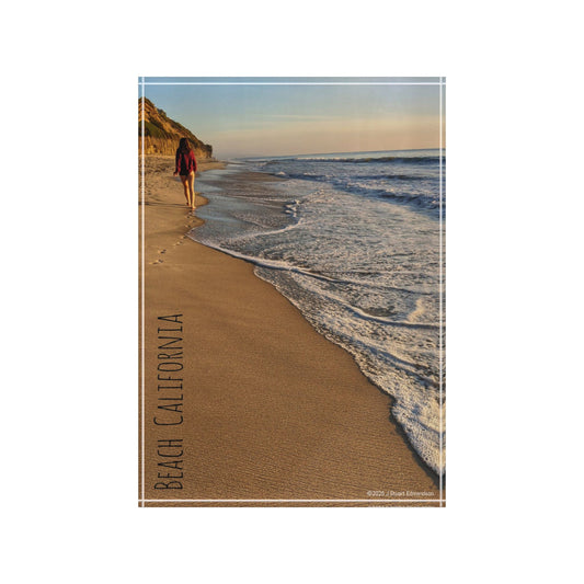 Swamis Vibe Surf and Sunsets Moonlight Beach California Photo Block, Coastal Decor, Ocean Wall Art, Home Decor, Gift for Beach Lovers, Photography Display