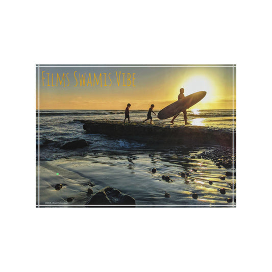 Swamis Vibe Surf and Sunsets 3D Photo Blocks Sunset Photo Block, Home Decor, Beach Vibes, Gift for Surfers, Coastal Wall Art