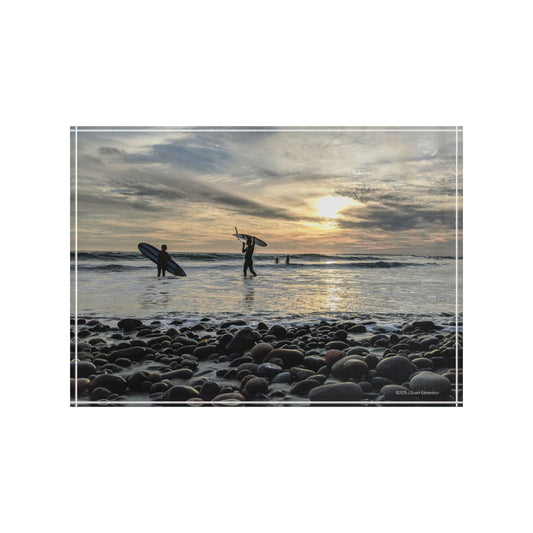 Swamis Vibe Surf and Sunsets Swamis Beach Scene #6. Photo Block Display, Elegant Decorative Photo Block, Home Decor, Gift for Photo Lovers, Personalized Art Display