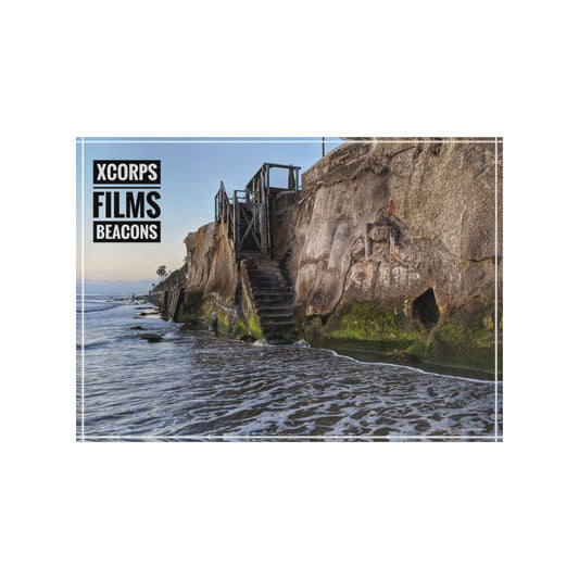 Swamis Vibe Surf and Sunsets Series Beacons Beach Xcorps Films Photo Block Display, Customizable Art Block, Coastal Decor, Personalized Photo Gift, Home or Office Decoration