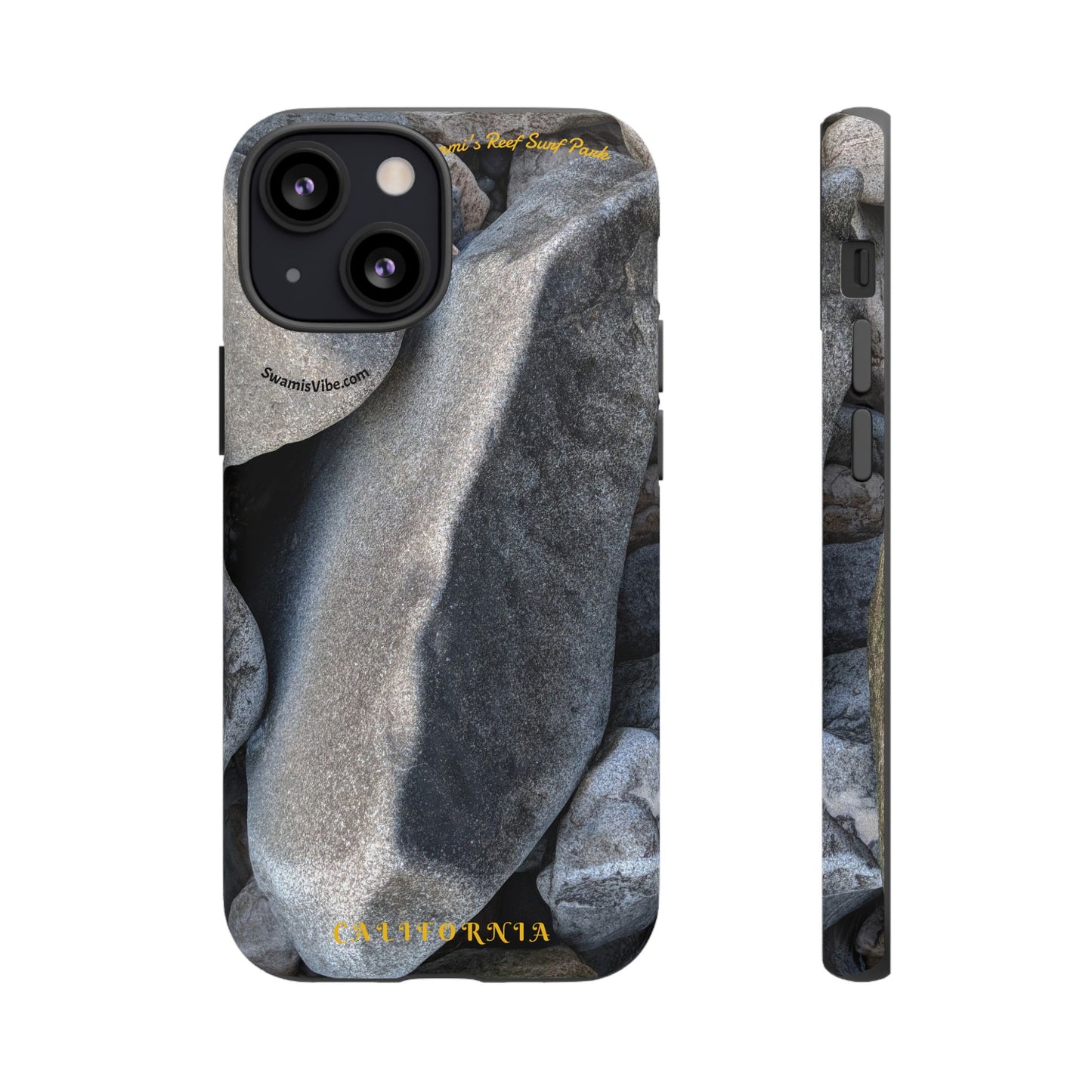 Swamis Vibe Encinitas California JSE Phone Case Designs #3. Swamis Beach Melted Rocks Durable Phone Case with Rock Design, Tough Cases for Outdoorsy Souls, Unique Gift for Nature Lovers, Perfect for Hiking and Adventure