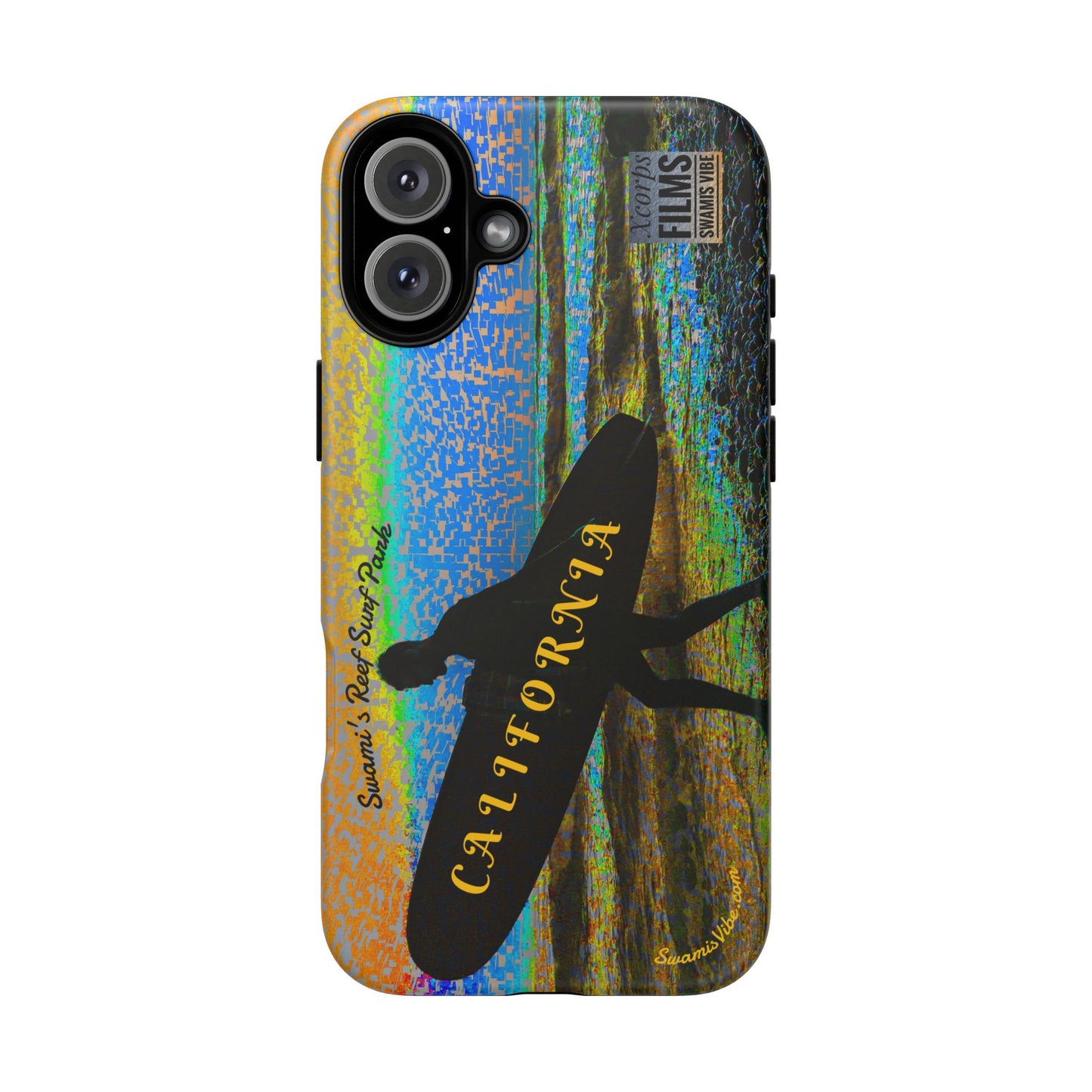 Swamis Vibe Encinitas California JSE Phone Case Designs #1 Swamis Beach Vibe California Surf Phone Case, Tropical Vibes, Ideal for Beach Lovers, Unique Gift for Summer, Vacation Accessories, Trendy Style