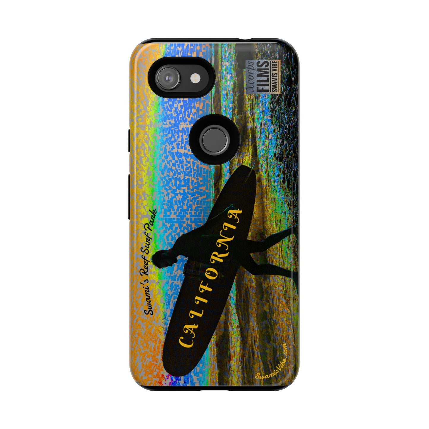 Swamis Vibe Encinitas California JSE Phone Case Designs #1 Swamis Beach Vibe California Surf Phone Case, Tropical Vibes, Ideal for Beach Lovers, Unique Gift for Summer, Vacation Accessories, Trendy Style