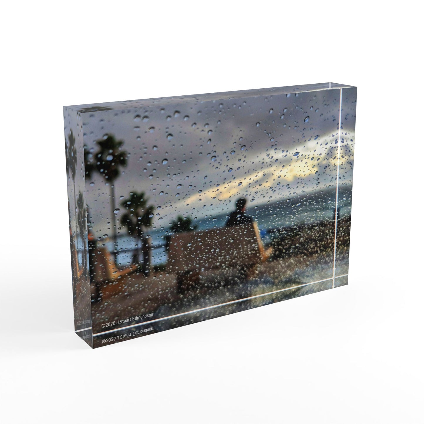 Swamis Vibe Surf and Sunsets Swamis Rainy Day at Swamis Photo Block, Custom Picture Display, Home Decor Gift, Keepsake Block, Nature Photography Decor
