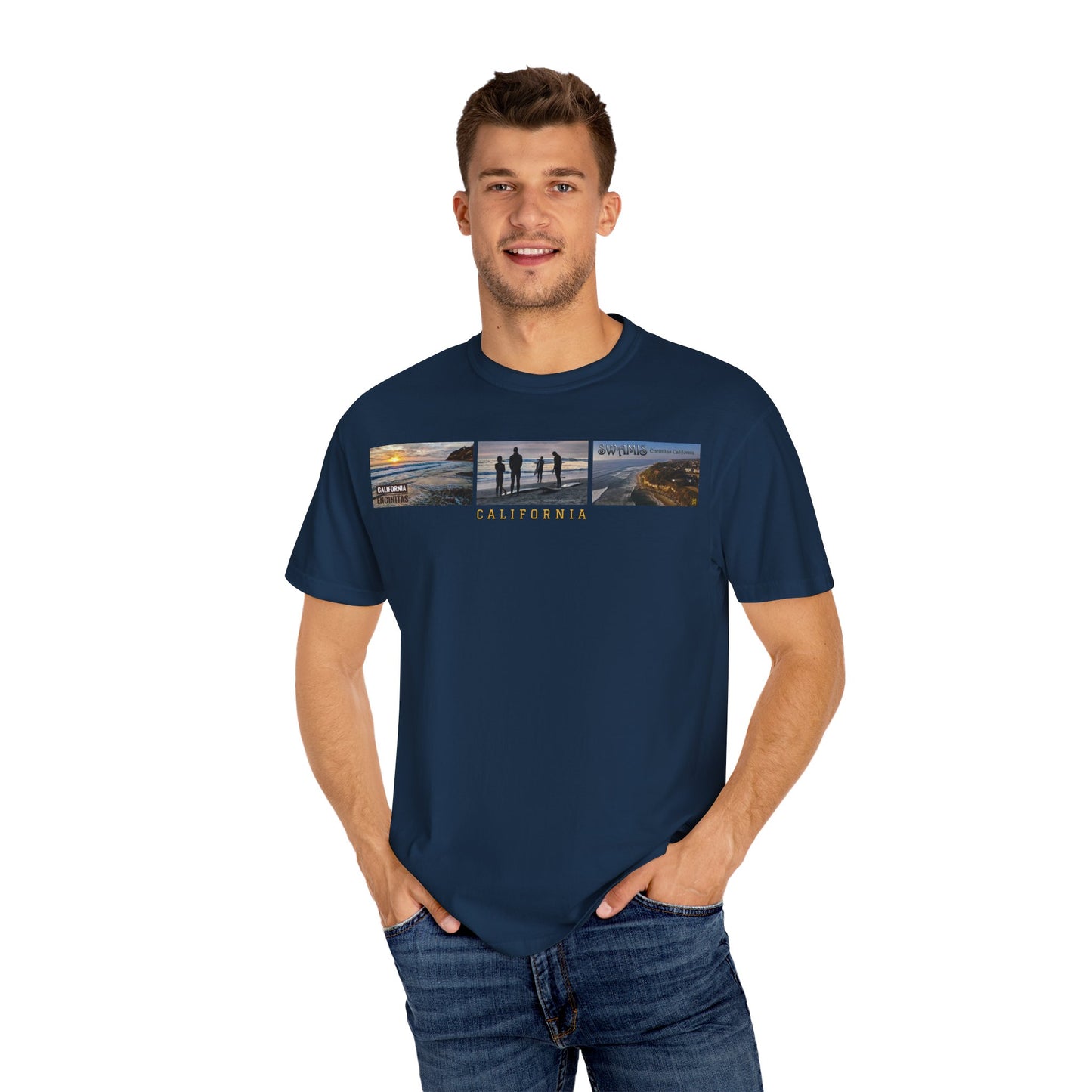 Swamis Vibe JSE Designs unisex garment-dyed t-shirt #151 Swamis Surf Park California Surfing T-Shirt, Beach Vibes Tee, Garment-Dyed Apparel, Unisex Summer Shirt, Gift for Surfers
