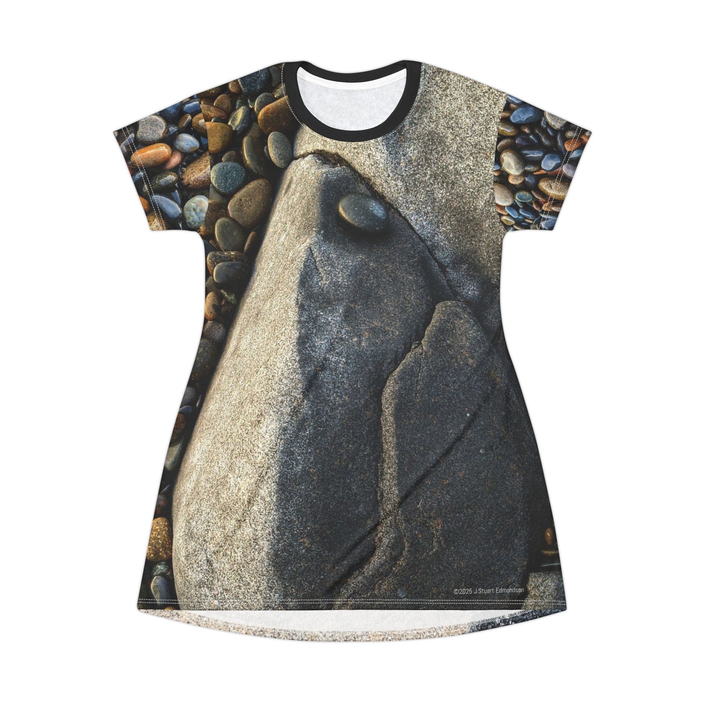 Swamis Vibe Stone T-Shirt Beach Dress #2. Shoreline Reflections Artistic Nature T-Shirt Dress Nature-Inspired AOP T-Shirt Dress, Rock Print Dress for Casual Wear, Beach Vibes, Summer Outfit, Gift for Nature Lovers, Eco-Friendly [...]