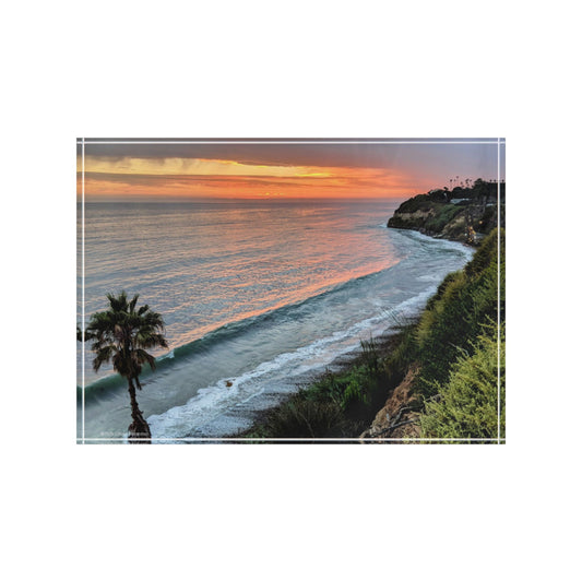 Swamis Vibe Surf and Sunsets Swamis Photo Block #215 Swamis Beach Coastal Sunset Photo Block, Decorative Home Office Décor, Unique Gift for Nature Lovers, Wedding or Anniversary Keepsake, Beach Art