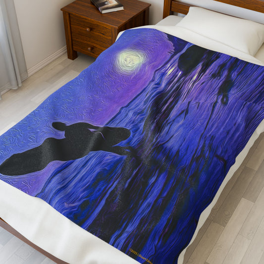 Swamis Vibe Surfer Sunset Velveteen Plush Blanket #5. NO Lettering Cozy Throw for Beach Lovers, Surfing Gift, Home Decor, Snuggle Up, Chill Vibes