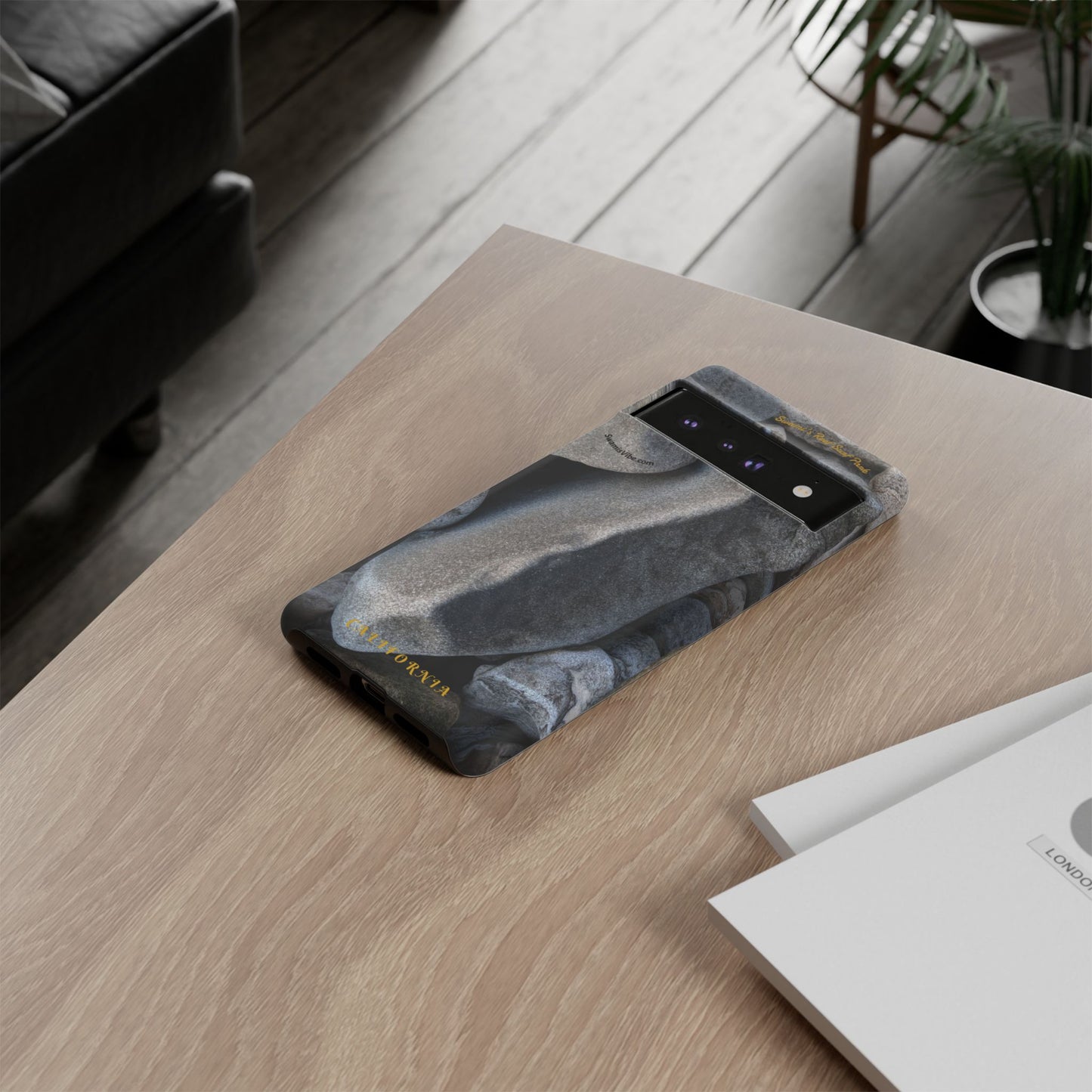 Swamis Vibe Encinitas California JSE Phone Case Designs #3. Swamis Beach Melted Rocks Durable Phone Case with Rock Design, Tough Cases for Outdoorsy Souls, Unique Gift for Nature Lovers, Perfect for Hiking and Adventure