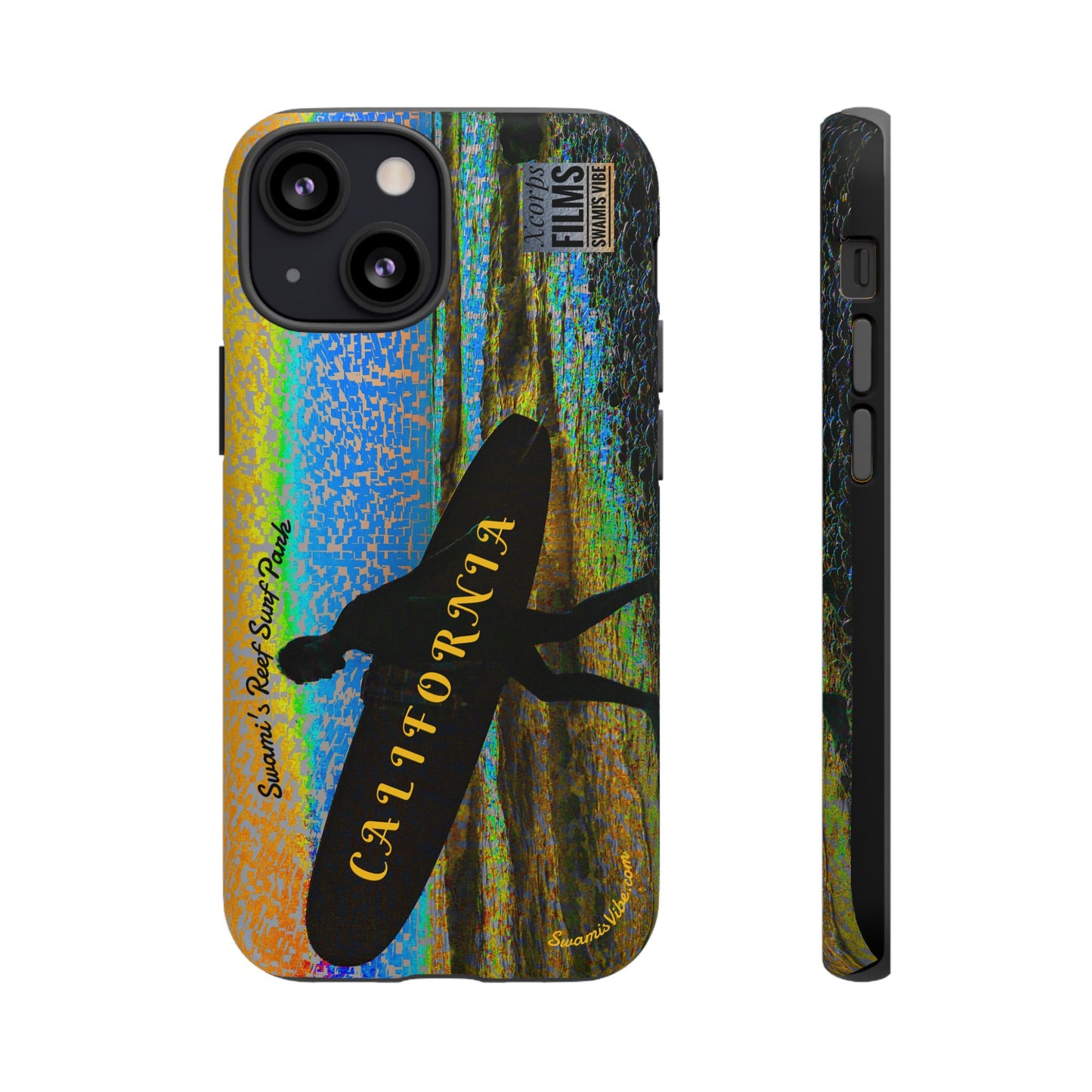 Swamis Vibe Encinitas California JSE Phone Case Designs #1 Swamis Beach Vibe California Surf Phone Case, Tropical Vibes, Ideal for Beach Lovers, Unique Gift for Summer, Vacation Accessories, Trendy Style