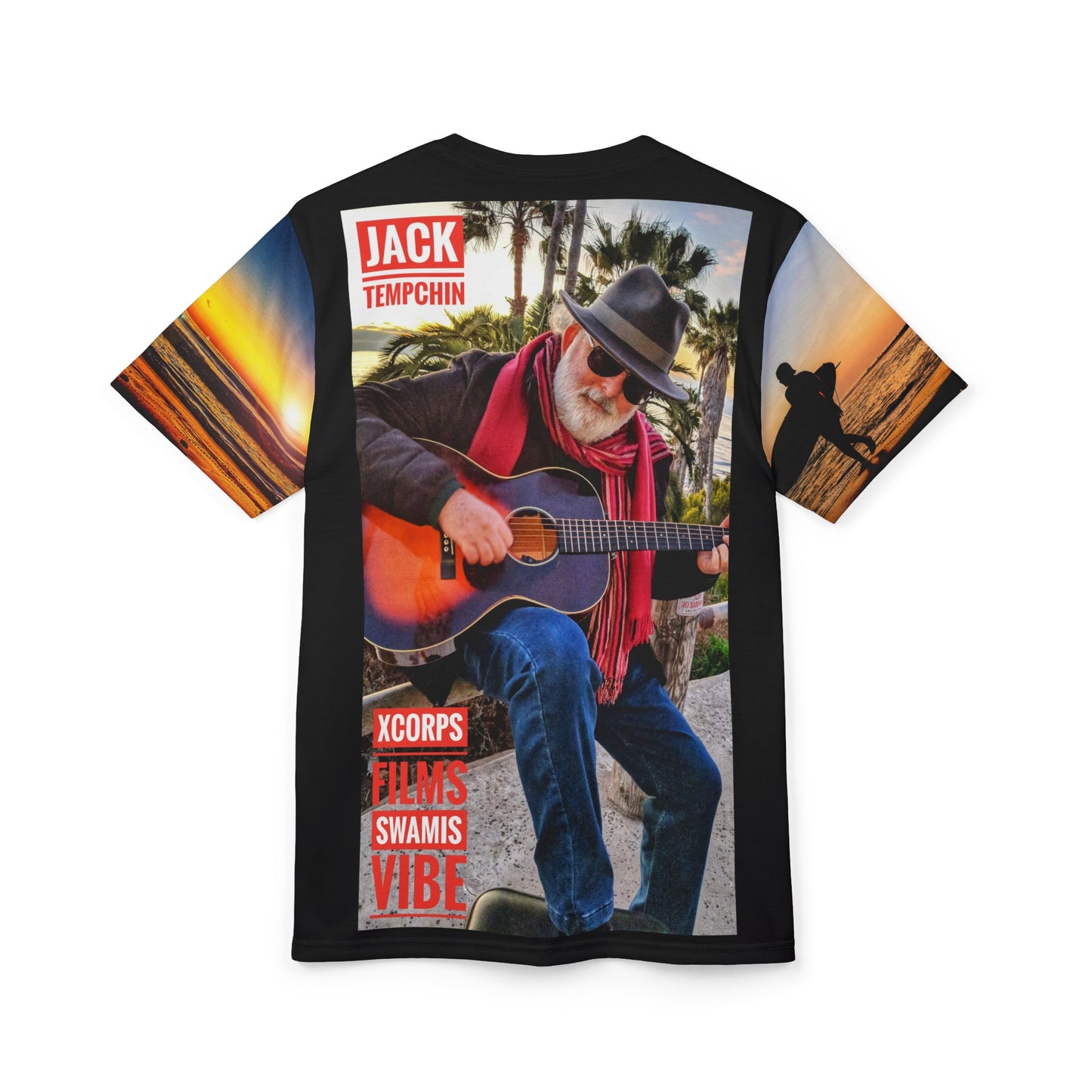 Swamis Vibe Encinitas California JSE Designs #614 Jack Tempchin Music Swamis Vibe Film Unisex Tee Shirt Beachwear, Music Event Shirt, Summer Gift, Coastal Style