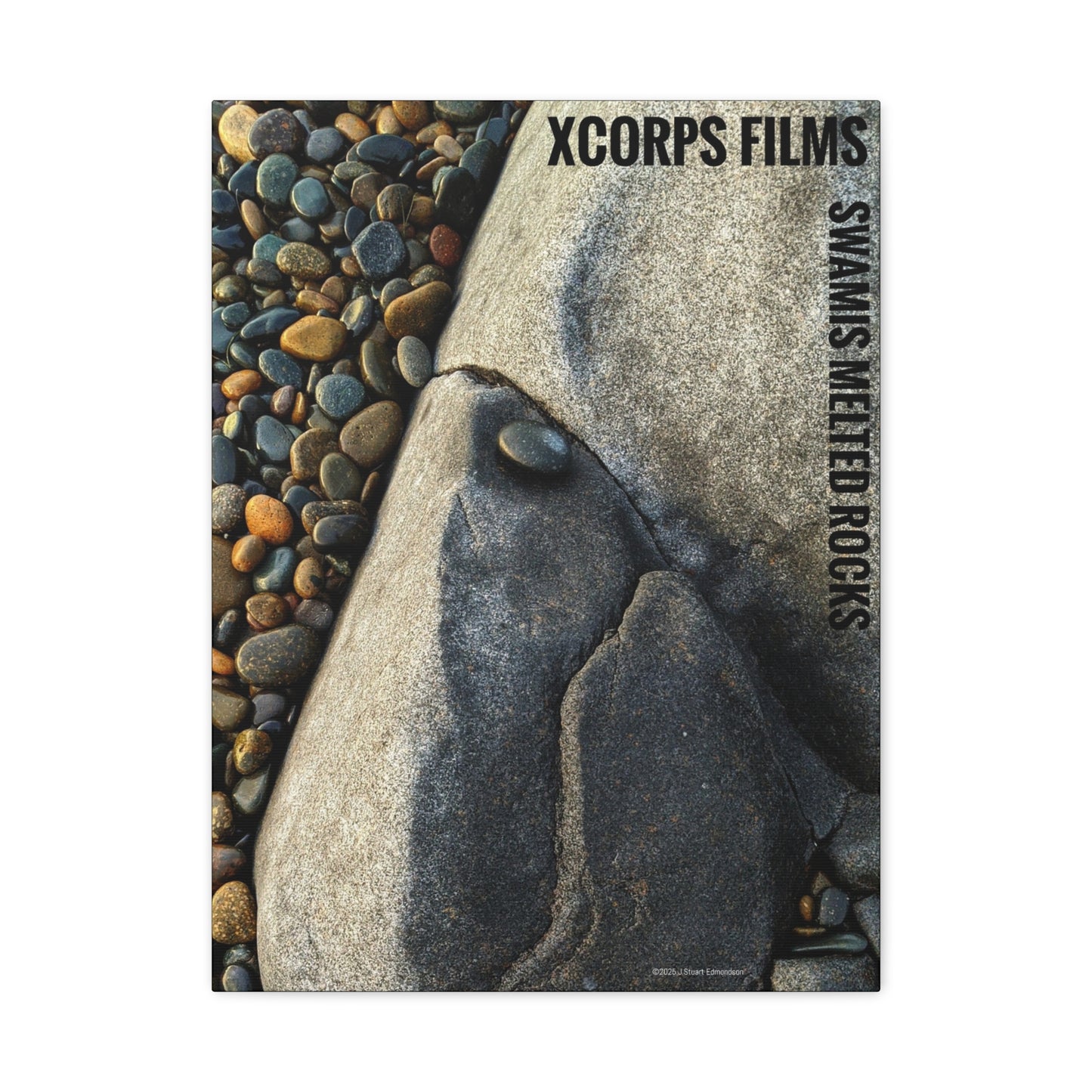 Swamis Vibe Encinitas California JSE Photograph #140 Swamis Melted Rocks Nature-Inspired Canvas Art Print, Home Decor, Wall Art, Gift Idea, Landscape Decor, Rock Design, Nature Lover's Art