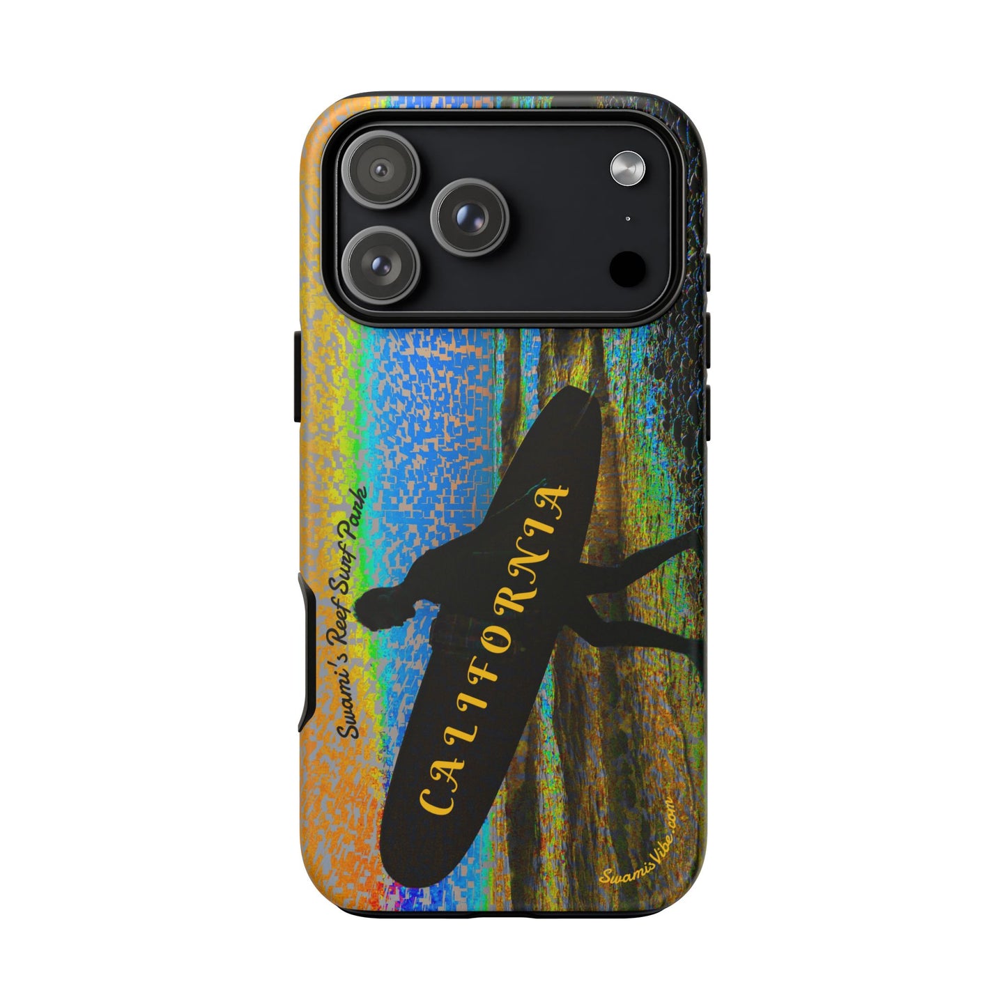 Swamis Vibe Encinitas California JSE Phone Case Designs #1 Swamis Beach Vibe California Surf Phone Case, Tropical Vibes, Ideal for Beach Lovers, Unique Gift for Summer, Vacation Accessories, Trendy Style