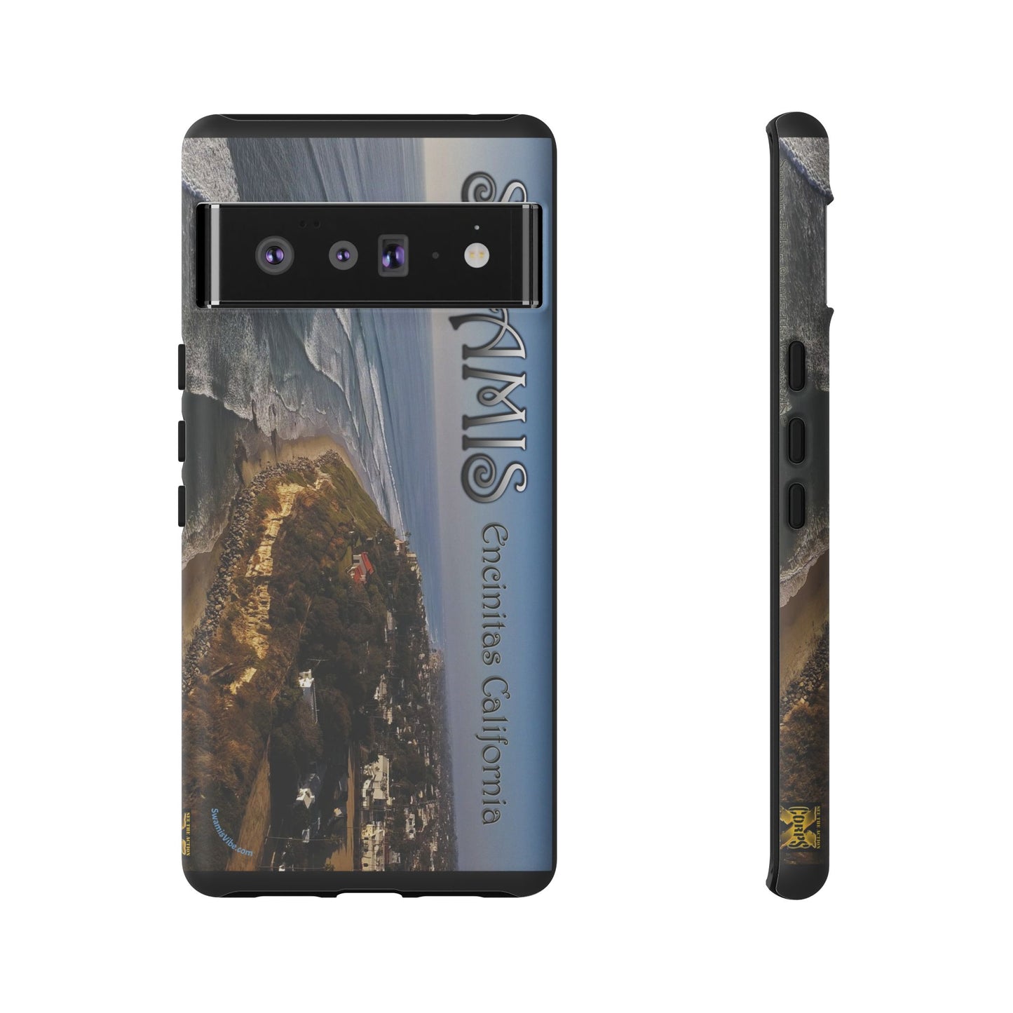 Swamis Vibe Encinitas California JSE Phone Case Designs #2 Swamis Beach Vibe California  Phone Cases, Tough Phone Cover, Beach Vibe Accessory, Coastal Gift, Swamis Design Case, Summer Aesthetic Case