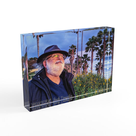 Swamis Vibe Surf and Sunsets 3D Photo Blocks Peaceful Jack Tempchin at Swamis Beach Photo Block