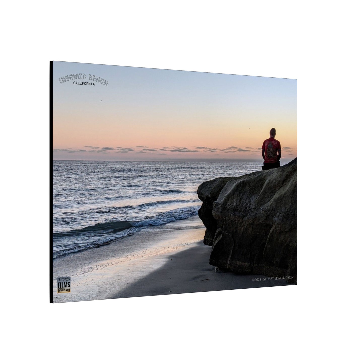 Swamis Vibe Encinitas California JSE Photograph #251 Meditation Serene Beach Canvas Print, Wall Decor, Coastal Art, Home Decor, Nature Wall Art, Perfect Gift for Ocean Lovers