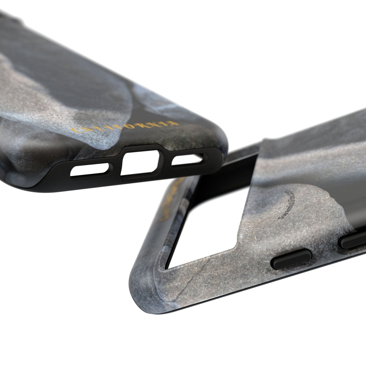 Swamis Vibe Encinitas California JSE Phone Case Designs #3. Swamis Beach Melted Rocks Durable Phone Case with Rock Design, Tough Cases for Outdoorsy Souls, Unique Gift for Nature Lovers, Perfect for Hiking and Adventure