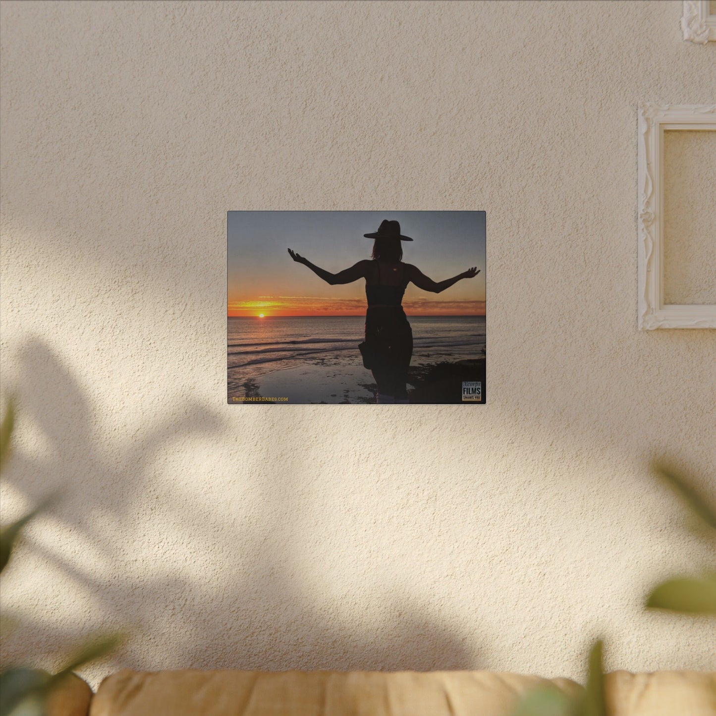 Swamis Vibe Encinitas California JSE Photograph #334 Swamis Sunset Tribute Wall Art, Matte Canvas Print, Beach Decor, Inspirational Home Decor, Gift for Nature Lovers, Relaxing Artwork