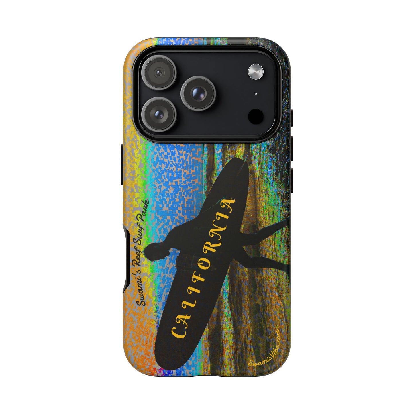 Swamis Vibe Encinitas California JSE Phone Case Designs #1 Swamis Beach Vibe California Surf Phone Case, Tropical Vibes, Ideal for Beach Lovers, Unique Gift for Summer, Vacation Accessories, Trendy Style