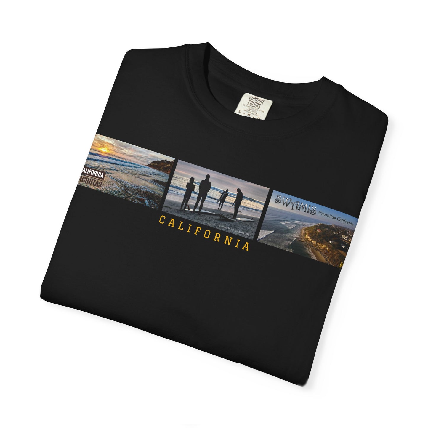 Swamis Vibe JSE Designs unisex garment-dyed t-shirt #151 Swamis Surf Park California Surfing T-Shirt, Beach Vibes Tee, Garment-Dyed Apparel, Unisex Summer Shirt, Gift for Surfers
