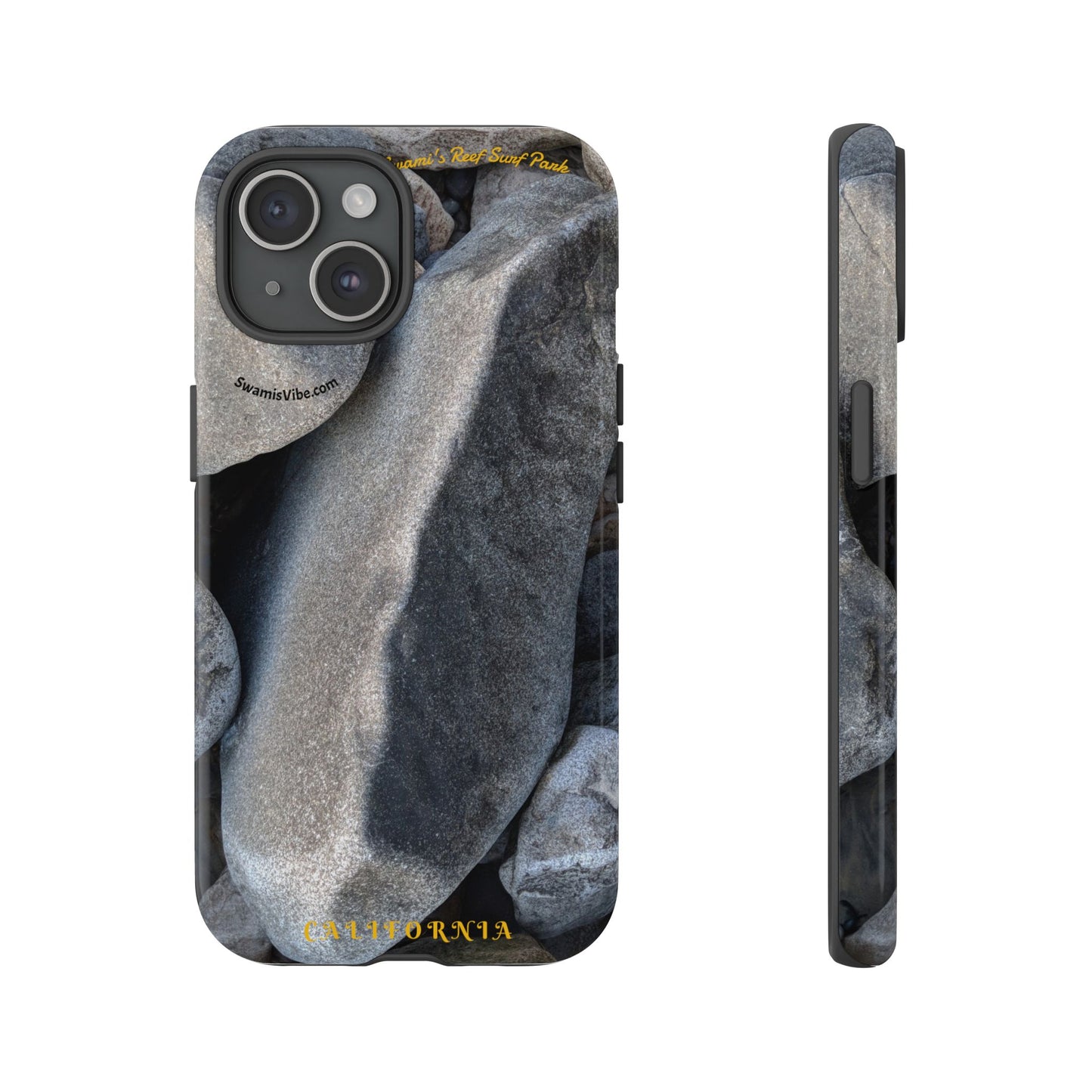 Swamis Vibe Encinitas California JSE Phone Case Designs #3. Swamis Beach Melted Rocks Durable Phone Case with Rock Design, Tough Cases for Outdoorsy Souls, Unique Gift for Nature Lovers, Perfect for Hiking and Adventure
