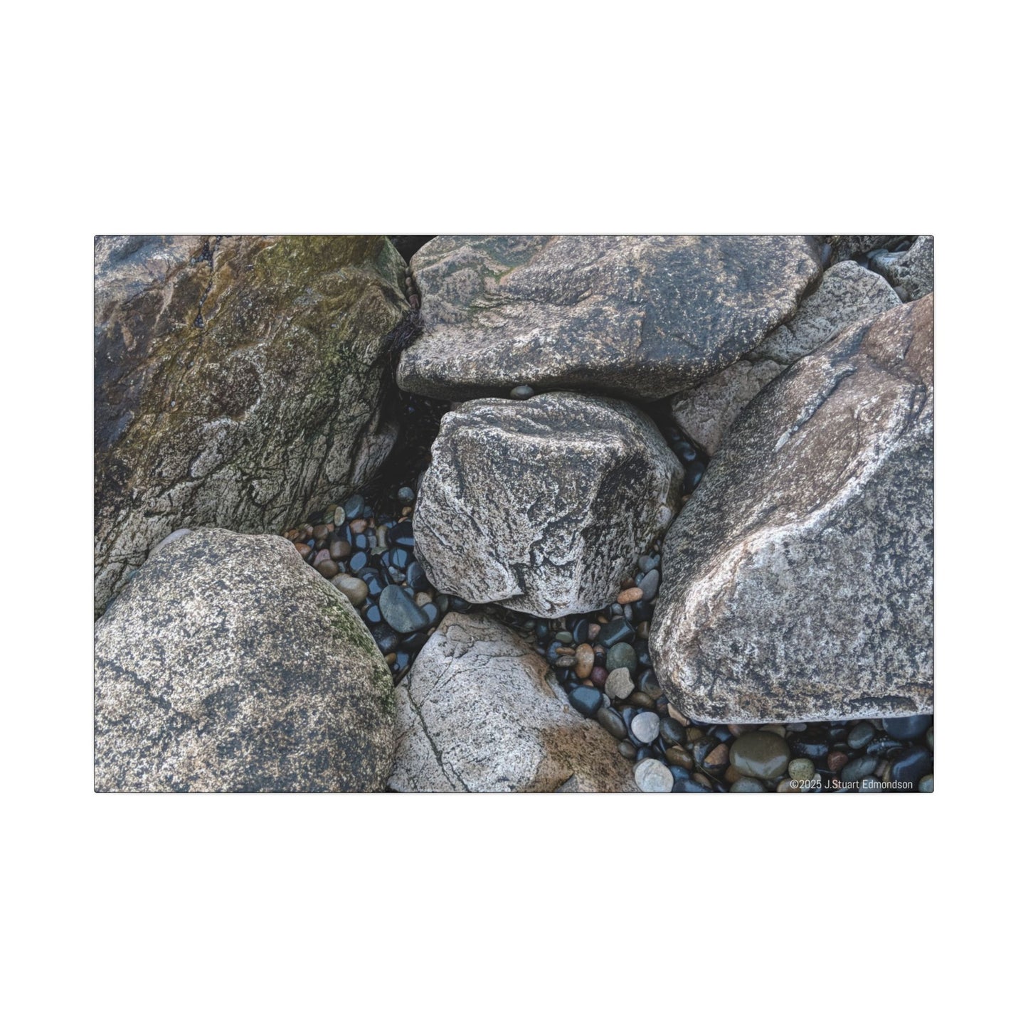 Swamis Vibe Encinitas California JSE Photograph #125 Swamis Melted Rocks Natural Rock Texture Canvas Wall Art, Home Decor, Rustic Wall Art, Office Decor, Nature Lover Gift, Earthy Decor