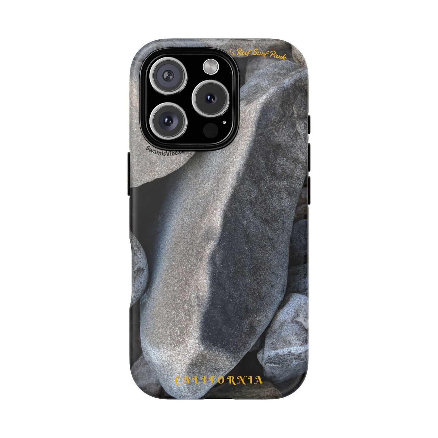 Swamis Vibe Encinitas California JSE Phone Case Designs #3. Swamis Beach Melted Rocks Durable Phone Case with Rock Design, Tough Cases for Outdoorsy Souls, Unique Gift for Nature Lovers, Perfect for Hiking and Adventure