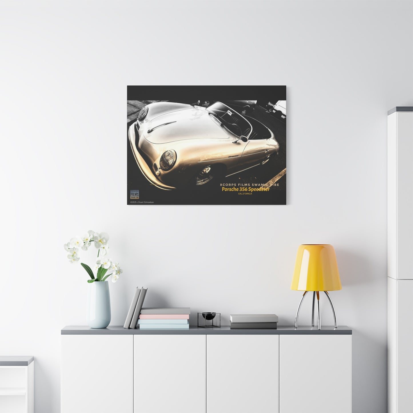 Swamis Vibe Encinitas California JSE Photograph #1146 Porsche 356 Speedster Swamis Surf Park Encinitas California