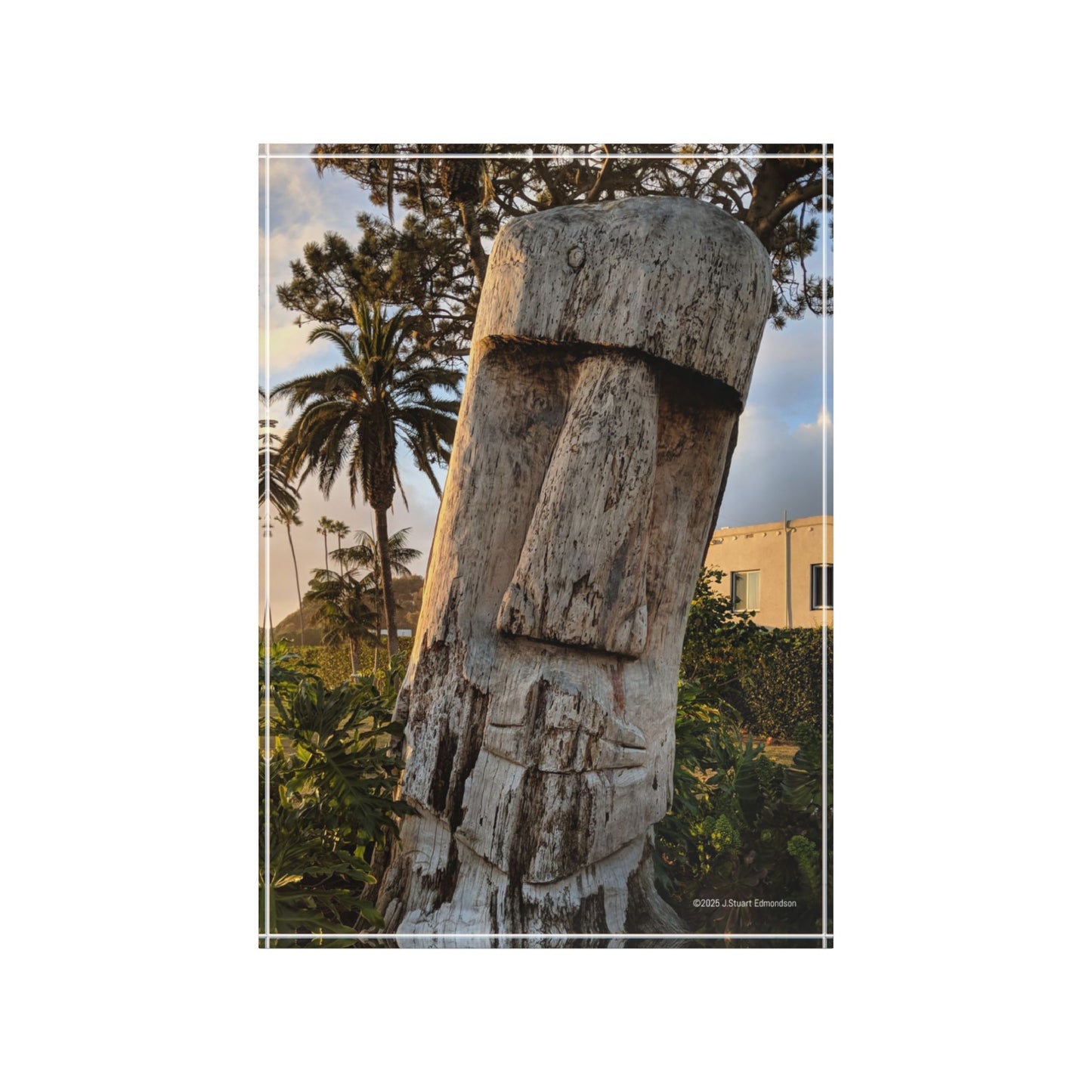 Swamis Vibe Surf and Sunsets SWAMIS TOTEM #1. Wooden Photo Block Display, Rustic Home Décor, Nature-themed Gift, Personalized Art Display, Unique Wall Art