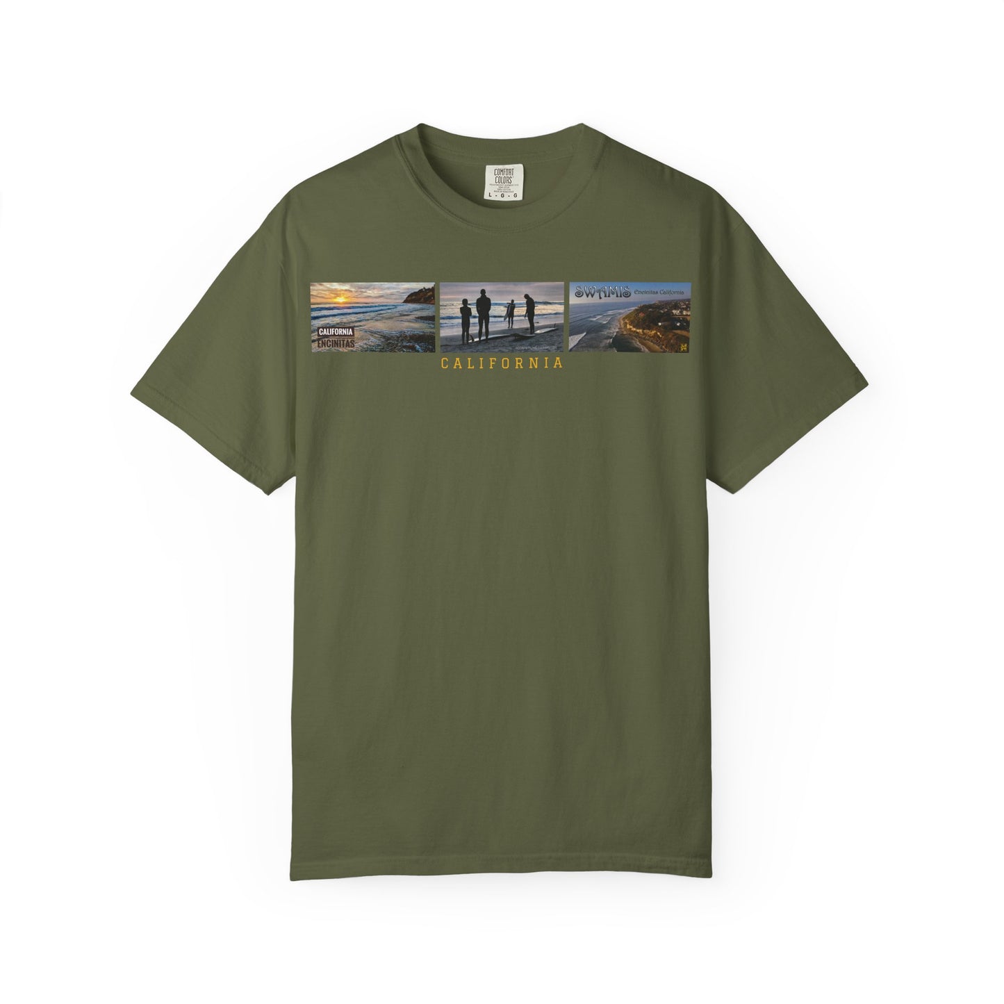 Swamis Vibe JSE Designs unisex garment-dyed t-shirt #151 Swamis Surf Park California Surfing T-Shirt, Beach Vibes Tee, Garment-Dyed Apparel, Unisex Summer Shirt, Gift for Surfers