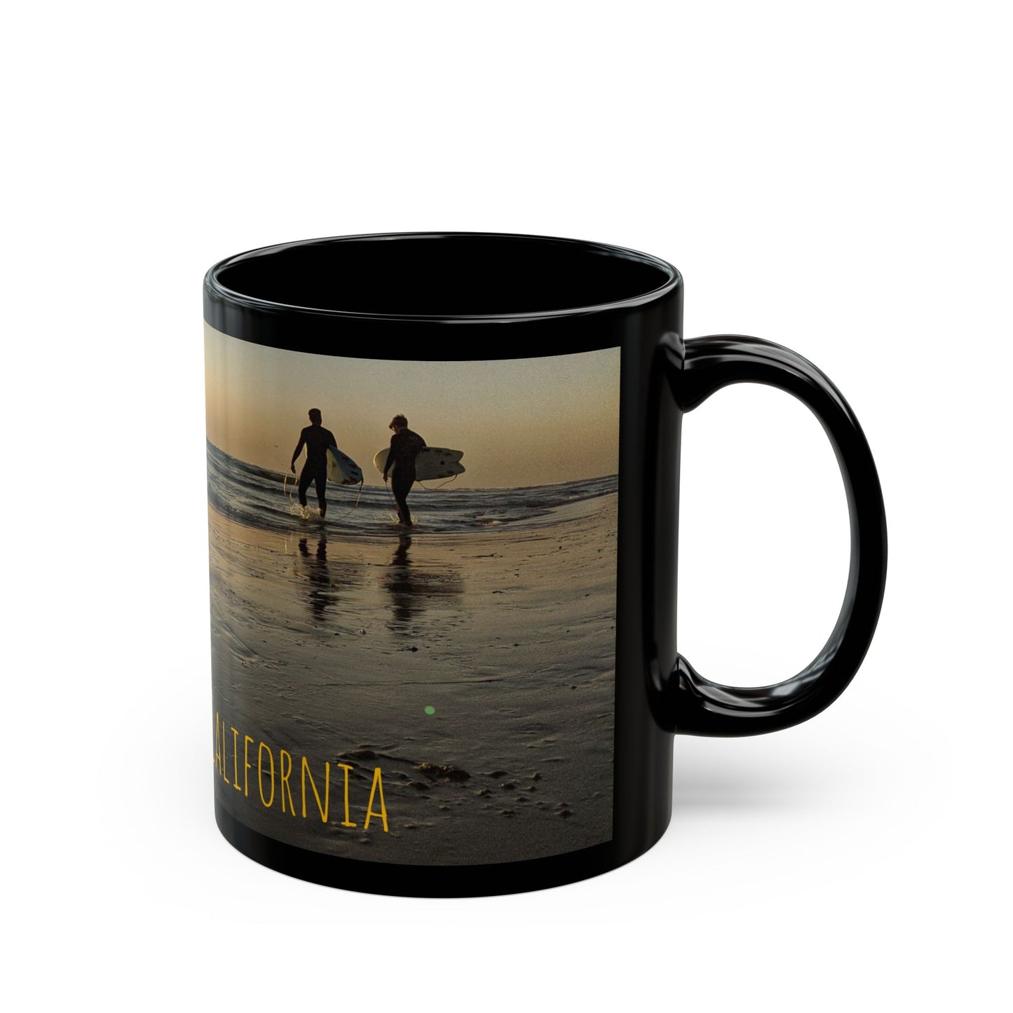 Swamis Vibe Encinitas California JSE Designs Swamis Vibe Ceramic Mug #2. Beach Vibes Coffee Mug - Encinitas California, Surfing Gift, Ocean Lover, Summer Memories, Travel Keepsake